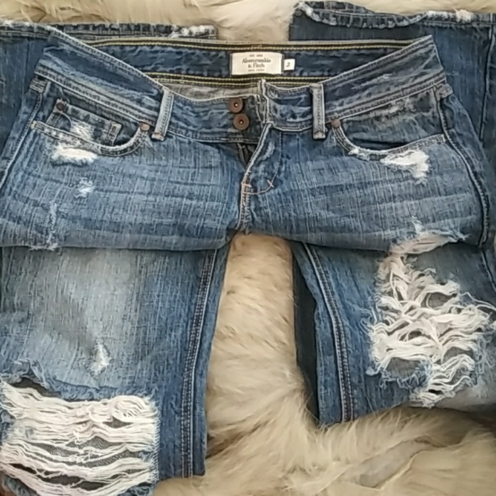 Abercrombie and Fitch distressed jeans